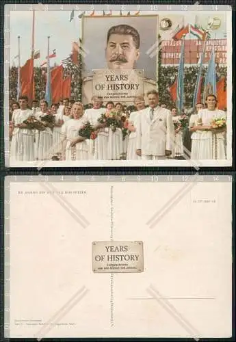 AK Ansichtskarte Postkarte Jugend der Welt will Frieden Stalin DDR Propaganda