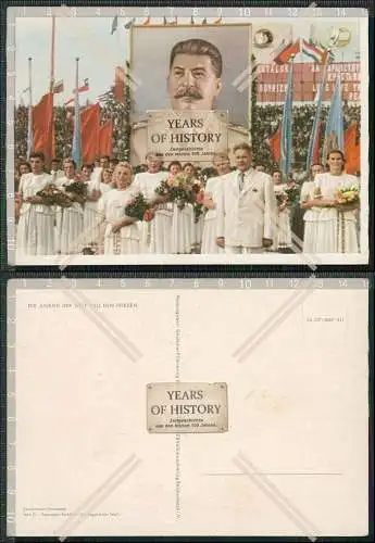 AK Ansichtskarte Postkarte Jugend der Welt will Frieden Stalin DDR Propaganda  