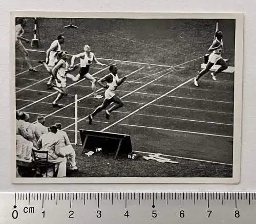 Olympia 1936 Berlin Sammelbild Pet Cremer - 100m Jesse Owens Metcalfe Osendarp