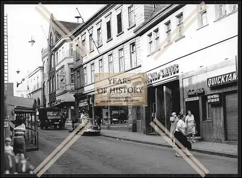 Foto Unna bei Dortmund Straßenansicht Geschäfte Eisenwaren Hausgeräte Edusch