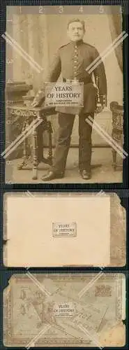 Foto Soldat in Uniform Fotograf C. Ernst Danzig Gdansk 1895