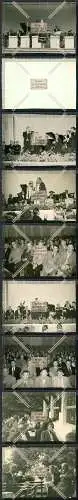 Foto 8x Orchester Geige Klavier Sängerin 1949-58 auf Bühne vor Zuschauer