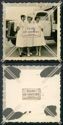 Foto Essen 1939 Langensiepen Ruckebier LARU Schmalz Damen vor LKW der Firma