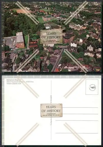 Foto AK Unna bei Dortmund Stadtteil Mitte Katharinen Hospital uvm. Luftbild