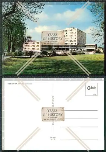 Foto AK Unna bei Dortmund Kreishaus Kreisverwaltung Grünanlagen