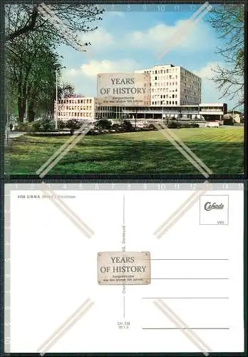 Foto AK Unna bei Dortmund Kreishaus Kreisverwaltung Grünanlagen 