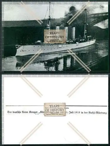 Foto Schiff Kreuzer Königsberg 1915 kaiserliche Marine