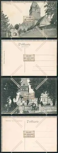 AK 2x Ratzeburg Straße am Dom mit Friedhof Hanglage Mauer 1905