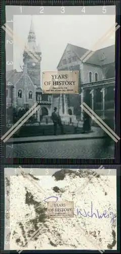 Foto Braunschweig in Niedersachsen Partie am Burgplatz Denkmal Kirche 1933