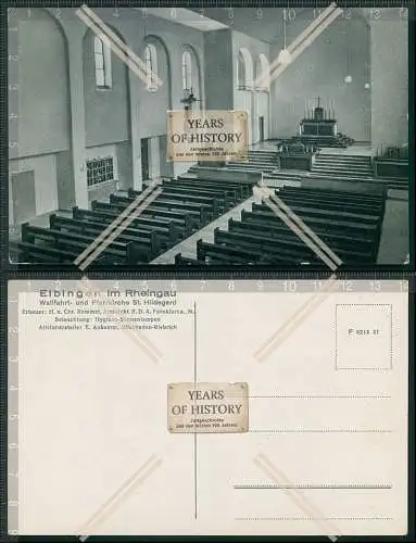 AK Eibingen Rüdesheim Rheingau Taunus Inneres der Wallfahrt und Pfarrkirche Sa