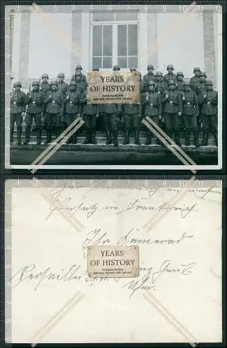 Foto Soldaten Gruppe Frankreich 1940 Weitere Infos siehe Rückseite