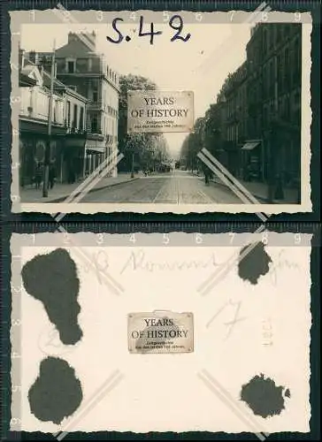 Orig. Foto Belgien Straße Vormarsch