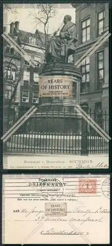 AK Niederlande Holland Rotterdam Monument Hoogendorp