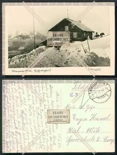 Foto AK Marquartstein Chiemgau Hochgernhaus Feldpost 1942 Kiel Sperrschule