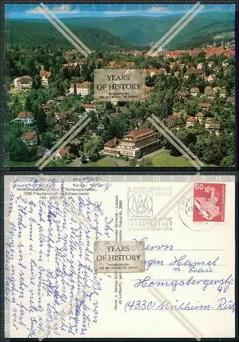 Foto AK Freudenstadt im Nordschwarzwald Luftbild Fliegeraufnahme vom Ort 