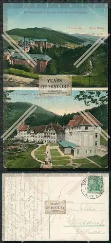 AK Friedrichsheim Schwarzwald Berner Alpen u. Luisenheim bei Kandern 1914 gel.