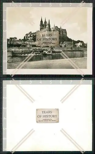 Foto  Dampfer Bad Schandau auf der Elbe bei Meißen 1936 