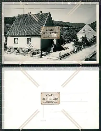 Foto AK Hausansicht mit Straße im Hintergrund Klein-Gebirge 1930
