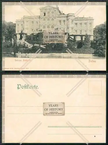 AK Putbus Insel Rügen Schloss Schlosspark Außenansicht Rückseite 1899