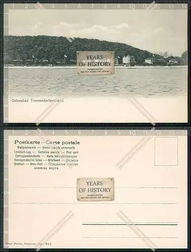 AK Ostseebad Timmendorfer Blick auf den Ort von der Ostsee 1901