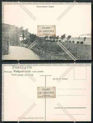 AK Ostseebad Timmendorfer Strand Fußweg mit Blick auf die Ostsee 1901