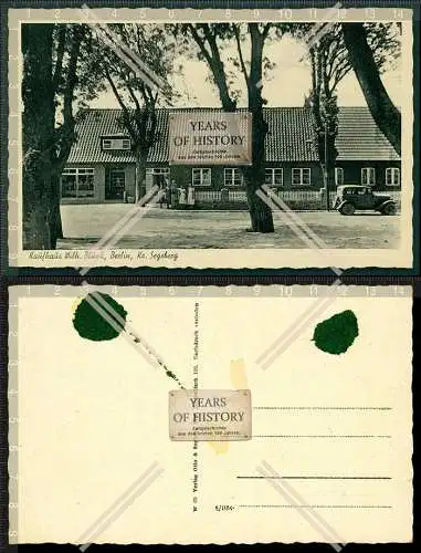 Orig. AK Kaufhaus Wilhelm Blunk Berlin Seedorf Seedörp Segeberg Holstein 1942 