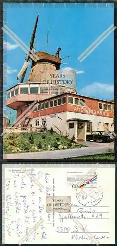 Foto AK  Laboe Kiel Gaststätte Alte Windmühle Laboer Mühle Karte gelaufen