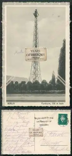 AK Ansichtskarte Postkarte Berlin Charlottenburg Berliner Funkturm 1930 gel.