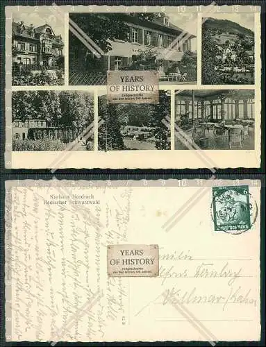 AK Nordrach Baden Württemberg Kurhaus Badischer Schwarzwald 1935 gelaufen