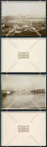 Foto 2x Luzern Basel Schweiz 1898-1905 alte Ansichten