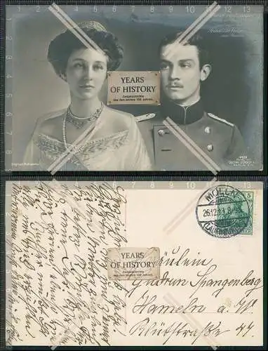 AK Prinz Ernst August Braunschweig Prinzessin Victoria Luise Preußen 1913 gel.