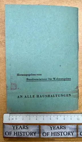 Das Neue Miet- und Wohnrecht in der Bundesrepublik Deutschland - Paul Lücke 1960