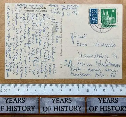 AK Ansichtskarte Postkarte Haarstorf Natendorf Lüneburg Heide Posterholungsheim