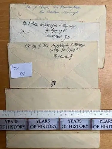 4x Brief 1938 Kraftfahrschule Luftwaffe Rudolstadt von H. Pohle aus Mahlow Bbg 2