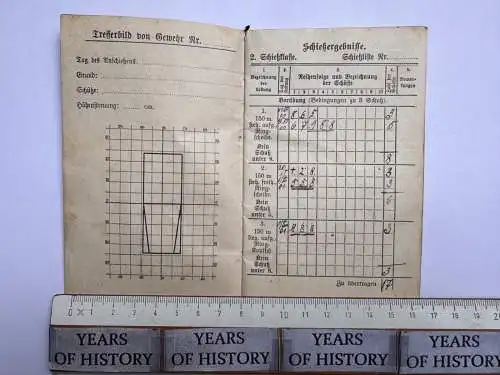 Schießbuch 1901 - 11. Kompanie Leibgarde Regiment Nummer 115 Grenadier Hartmann