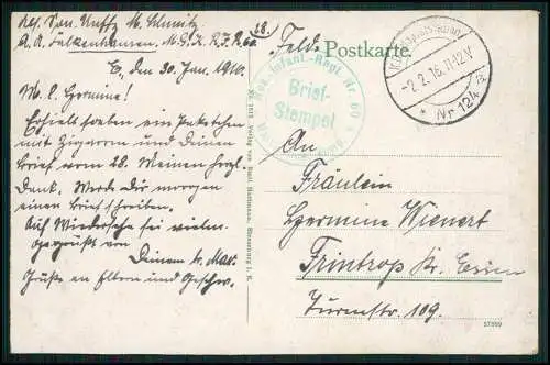 4xAK Rappoltsweiler Ribeauvillé Haut-Rhin Elsass Feldpost 1916 n. Essen Frintrop