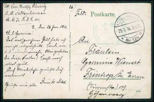 4xAK Rappoltsweiler Ribeauvillé Haut-Rhin Elsass Feldpost 1916 n. Essen Frintrop