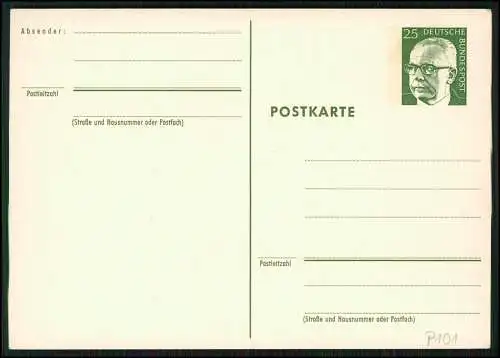 12x Postkarte BRD Ganzsachen ab 1945 Bundesrepublik Deutschland Postwertzeichen