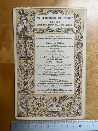 CAB Foto Kunst bringt Gunst Friedrich Paul Thumann Kabinettkarte um 1895