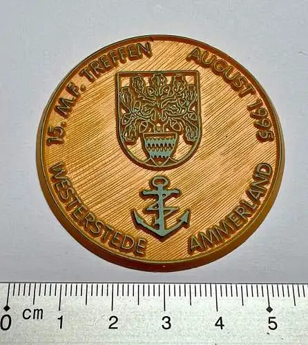 15. MF Marinefunker Treffen Westerstede 1995 Sticker Pin Kunststoffplakette