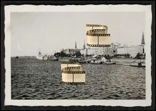 Orig. Foto Hafen Boote Schiffe Ostfront 1942-43