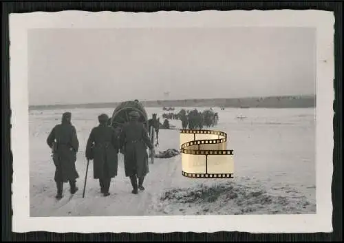 6x Orig. Foto Soldaten Vormarsch Russland Winter 1942-43