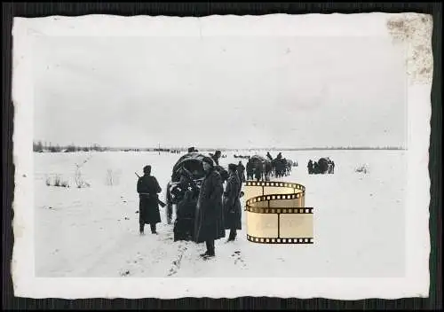 5x Orig. Foto Soldaten Vormarsch Russland Winter 1942-43