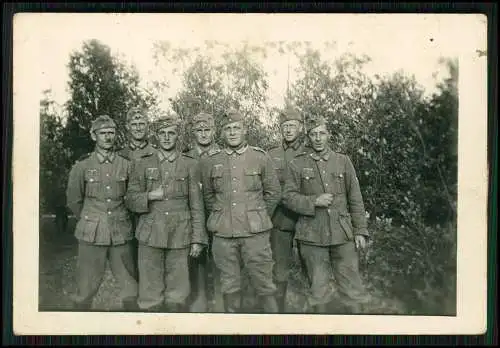 10x Orig. Foto Waldlager bei Leningrad St. Petersburg Russland 1942-43 Soldaten