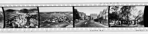 44x Dia 1933-39 kompletter Film- Das Deutsche Dorf Luftbild Straßenansichten uvm