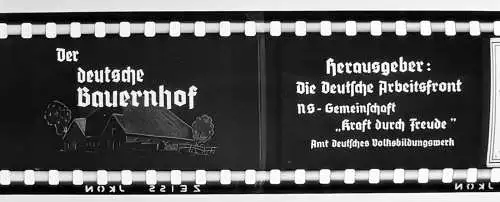 42x Dia 1933-39 kompletter Film- Der Deutsche Bauernhof Nord bis Süddeutschland