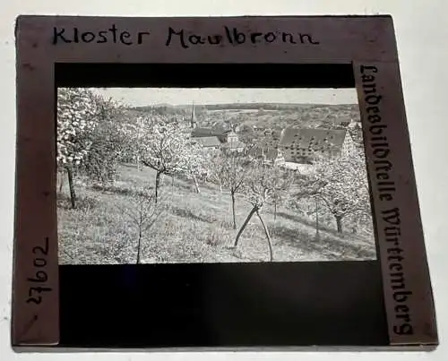 Dia 1936 Kloster Maulbronn 5 x 5 cm Landesbildstelle Württemberg BW