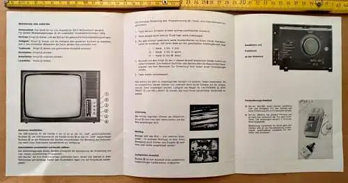 Neckermann Fernseherempfänger Fernseher Weltblick Bedienungsanleitung u.Garantie