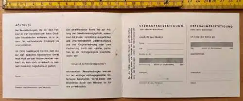 Neckermann Fernseherempfänger Fernseher Weltblick Bedienungsanleitung u.Garantie