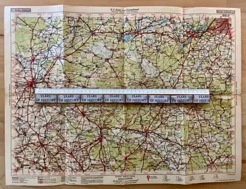 BZ-Karte 27 Berlin Südwest Brandenburg Magdeburg Köthen Wittenberg 1 : 250.000